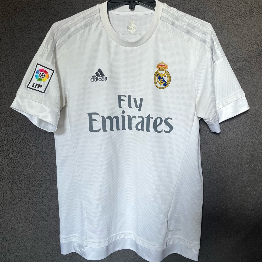 Men’s Authentic Adidas Real Madrid CF 2015/16 Home Jersey Size M